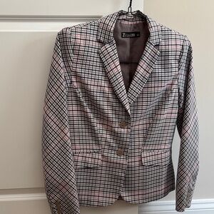 Stylish Plaid Women's Blazer